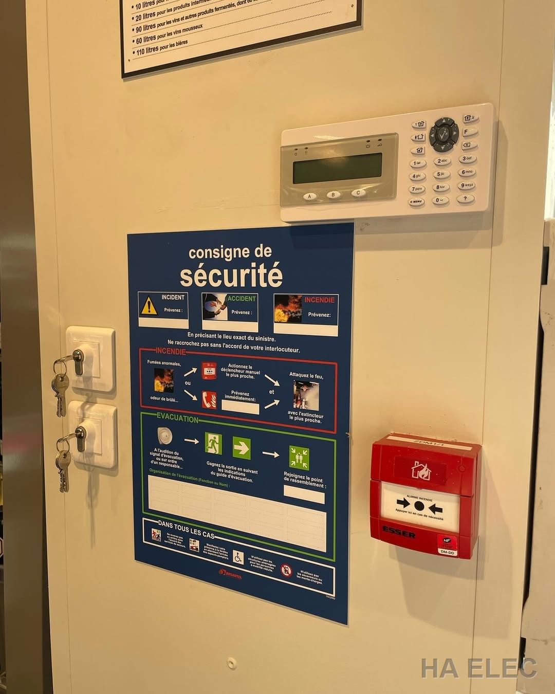 Système alarme incendie ESSER sécurité